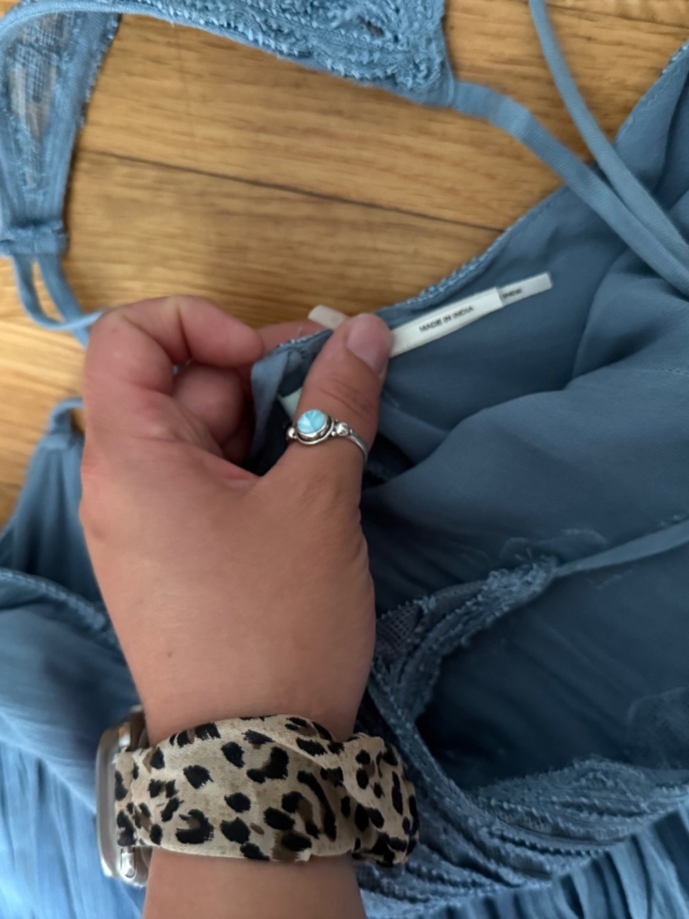 Kimchi Blue Size 10 Blue Maxi Dress - Picture 15 of 16